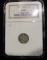 1887 Chile 1/2 D - Graded MS64 by NGC