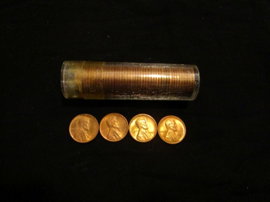 1944s - Roll of 50 Pennies - ungraded