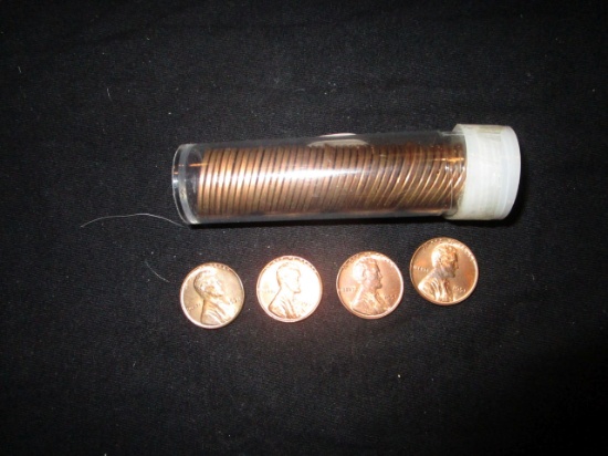 Roll of 1951 US Pennies