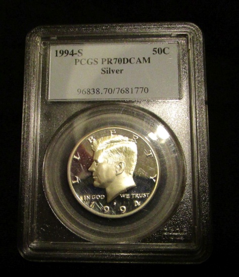 1994S US Kennedy Half Dollar - Silver - Graded PR70DCAM by PCGS