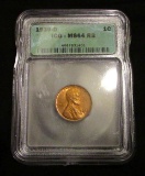 1939D US Penny - graded MS64 Rd by ICG