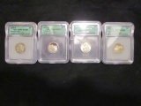 Lot of 4 US Nickels - All Graded by ICG -2005s, 2005s, 2001p and 2005s - Various Grades