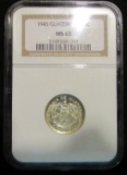 1945 Guatemala - 10 Centavos - Graded by NGC -MS65