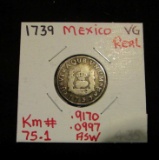 1739 Mexico 8 Real VG - Ungraded Coin