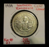 1959 Southern Rhodesia - Crown CHXF - Ungraded  - Cecil Rhodes