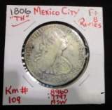 1806 Mexico City -8 Reales - Silver - Ungraded