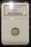 1948  Guatemala - Graded by NGC -MS64