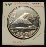 1995 Guatemala - Silver - 1 Quetzal -Proof -  Ungraded