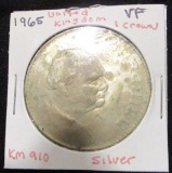 1965 United Kingdom - 1 Crown -Silver - VF - Ungraded