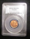 1951 Canada Penny - Graded by PCGS - MS65RD