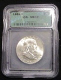 1962D Franklin Half Dollar - Graded MS62 by ICG