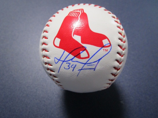 David Ortiz of the Boston Red Sox signed autographed logo baseball ERA COA 031