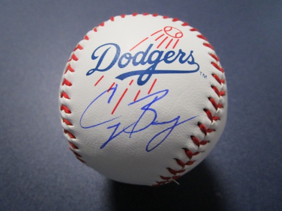 Cody Bellinger of the LA Dodgers signed autographed logo baseball ERA COA 034