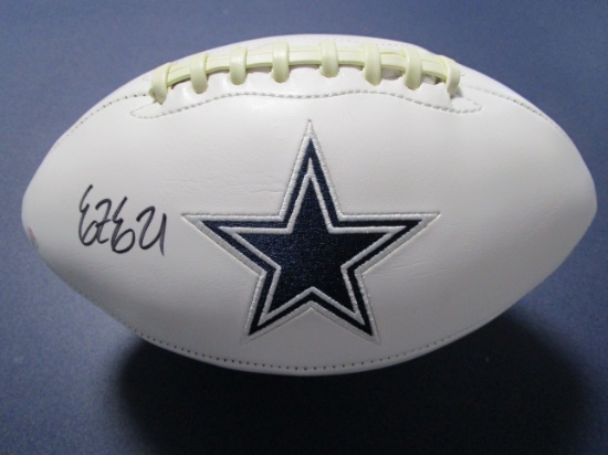 Ezekiel Elliott of the Dallas Cowboys signed autographed full size logo football PAAS COA 223