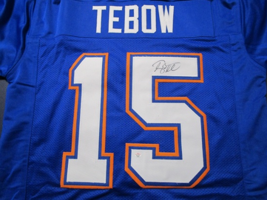 Tim Tebow of the Florida Gators signed autographed football jersey PAAS COA 341