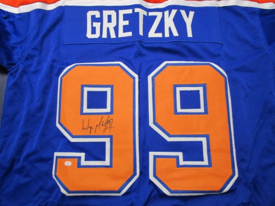 Wayne Gretzky of the Edmonton Oilers signed autographed hockey jersey PAAS COA 524