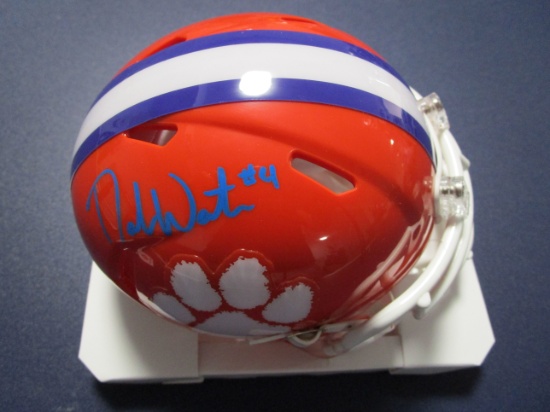 Deshaun Watson of the Clemson Tigers signed autographed mini helmet PAAS COA 201