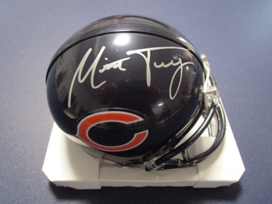 Mitch Trubisky of the Chicago Bears signed autographed mini helmet PAAS COA 456
