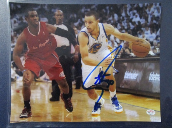Steph Curry of the Golden State Warriors signed autographed 8x10 photo PAAS COA 919