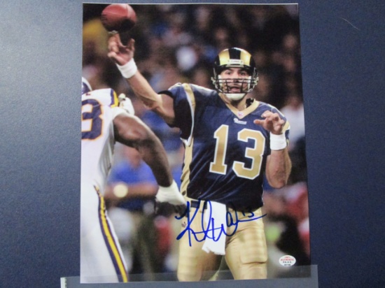 Kurt Warner of the St Louis Rams signed autographed 8x10 photo PAAS COA 188