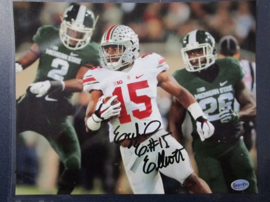 Ezekiel Elliott of the OSU Buckeyes signed autographed 8x10 photo Legends COA 377