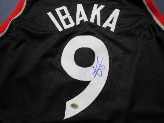 Serge Ibaka of the Toronto Raptors signed autographed basketball jersey CAS COA 214