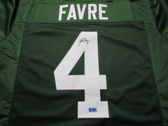 Brett Favre of the Green Bay Packers signed autographed football jersey ERA COA 050
