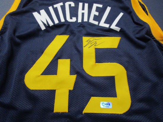 Donovan Mitchell of the Utah Jazz signed autographed basketball jersey ERA COA 054