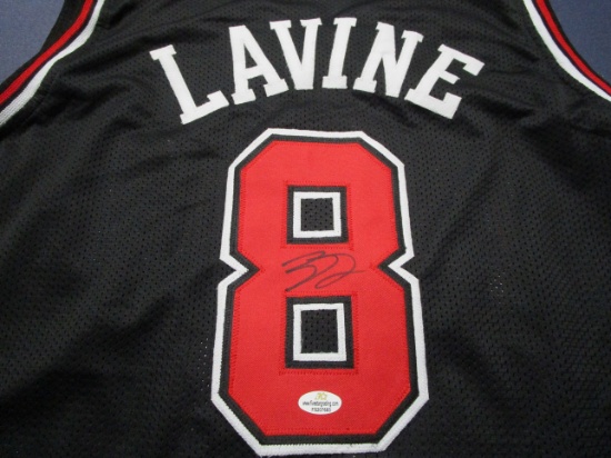 Zach Lavine of the Chicago Bulls signed autographed basketball jersey Five Star COA 683