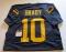 Tom Brady, N.E. Patriots, Autographed Michigan Jersey w COA, 6 Time Super Bowl Champion