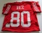 Jerry Rice, Greatest Wide Receiver in the NFL, Autographed Jersey w COA
