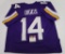 Stefon Diggs, Minnesota Vikings star wide receiver, Autograph Jersey w COA