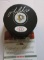 Mario Lemieux, Pittsburgh Penguins, One of the Greatest, Signed Hockey Puck w COA