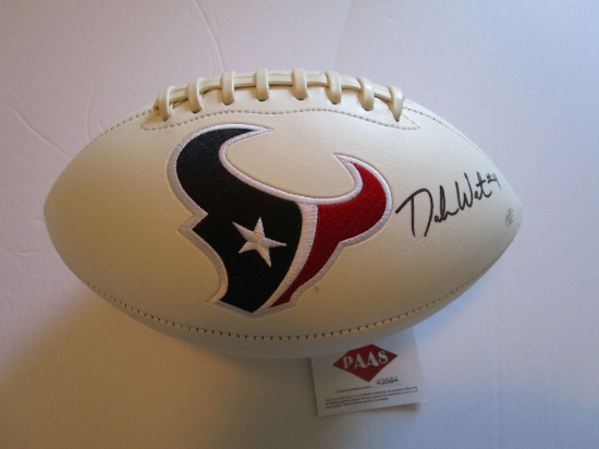 Deshaun Watson, Houston Texans Quarterback, Pro Bowler, Autographed Football w COA