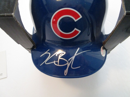 Kris Bryant, Chicago Cubs, 2 time All star, World Series Champ, Autographed Mini helmet w COA