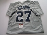 Giancarlo Stanton, NY Yankees, NL MVP, 4 Time All Star, Autographed Jersey w COA