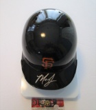Madison Bumgarner, 3 time World Series Champion, 4 Time All Star, Autographed Mini Helmet w COA