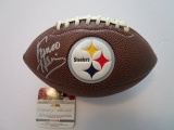 Franco Harris, Pittsburgh Steelers, NFL Hall of Fame Autographed Mini Football w COA