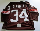 Greg Pruitt, Cleveland Browns, 5 Time Pro Bowler, Autographed Jersey w COA