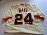 Willie Mays, Hall of Fame Centerfielder, Autographed Jersey w COA