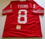 Steve Young, San Francisco 49ers, NFL Hall of Fame, Autographed Jersey w COA
