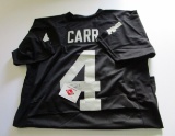 Derek Carr, Oakland Raiders, 3 time Pro Bowl, Autographed Jersey w COA