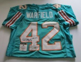 Paul Warfield, Miami Dolphins, NFL Hall of Fame Autographed Jersey w COA