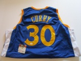 Stephen Curry, Golden State Warriors, 2 time MVP, 3 time Champion, Autographed Jersey w COA