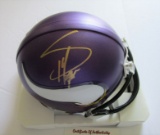 Stefon Diggs, Minnesota Vikings Star, Autographed Mini Helmet w COA