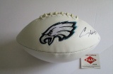 Carson Wentz, Philadelphia Eagles, Pro Bowl, Super Bowl Champion, Signed Football w COA