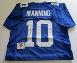 Eli Manning, N Y Giants, 2 time Super Bowl MVP Autographed Jersey w COA