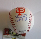 Buster Posey, San Francisco Giants, MVP,6 time All Star, Autographed baseball w COA