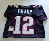 Tom Brady, New England Patriots Autographed Jersey w COA, 6 Time Super Bowl Champion