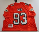 Ndamukong Suh, Miami Dolphins, Rookie of the Year, 5 time Pro Bowl Autographed Dolphins NFL Jersey w